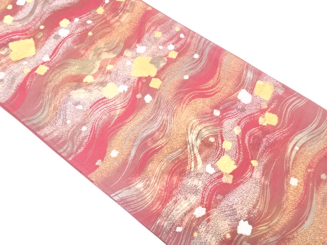 JAPANESE FUKURO OBI / WOVEN SHIKISHI PATTERN